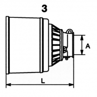 517040033 Kołpak ochronny, Bondioli & Pavesi, wewnętrzny, D-67 mm, L-215 mm