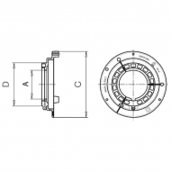 255041001R02 Pierścień ruchomy Bondioli & Pavesi, wewn. Global, roz. G3-G4, D-46,4 mm