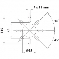 517000H03CE Kołpak ochronny O150/240 dł.=210 11×