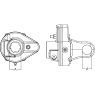PTO9L24SBC1386GP Sprzęgło sworzniowe L24 1 3/8