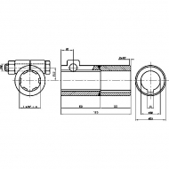 674015032KR Tuleja redukcyjna, 1 x 1-3/8 Z6, 1x Ø 32mm