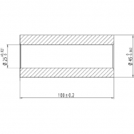 6740165AKR Tuleja 25x45x100 mm KRAMP