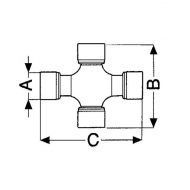 180018158 Zestaw krzyżowy Comer, szerokokątny T 80/V 80, 35 x 106,3 x 113,8 mm