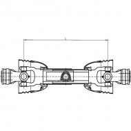 T400810CE112B02 Wał Comer, L-810 mm, seria T40, ze sprzęgłem - kołek ścinany