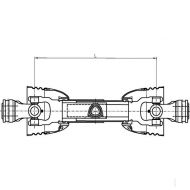 T400710CE112RF2 Wał Comer, L-710 mm, seria T40, ze sprzęgłem ciernym