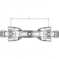 T201460CE112N24 Wał Comer, L-1460 mm, seria T20, ze sprzęgłem ciernym