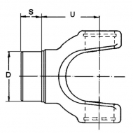EDS170653321 Widły spawane 33,2 35° F=40