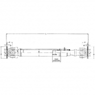 EDS021001250W Wał Cardana, 02-100-010, L-1250 mm