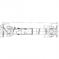 EDS011000560E Wał Cardana, 01-100-010, L-560 mm