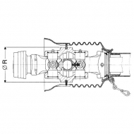 35105103514510 Przegub szerokokątny Walterscheid, 50°, 1 3/8 Z6, seria W2450