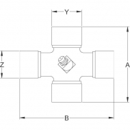 360600 Krzyżak wału, Ø 32x89.0 mm / Ø 36x106.0 mm, 2580 Walterscheid