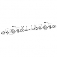 210600 Krzyżak wału, Ø 24x75.0 mm / Ø 27x91.0 mm, 2380 Walterscheid