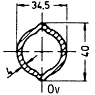 7511661000H Rura profilowa Walterscheid, 0V-H, L-1000 mm