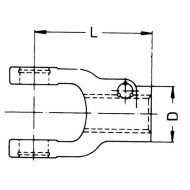 1034110 Widłak zewnętrzny Walterscheid, 8x32x38 seria W2100