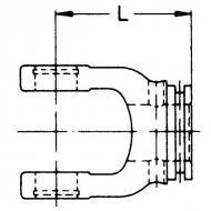 3514193 Widełki rura profilowana 2a 2400 120°