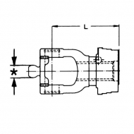 2184812 Widełki Walterscheid, zew. szeroko. QS 1 3/4 Z20, seria W2380