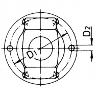 103103 Widły kołnierzowe seria W, 100 mm, W2100