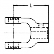 362403 Widłak zewnętrzny z rowkiem i otworem gwintowanym seria W, Ø 42 mm rowek 12 mm, W2500