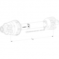 PWE4801210S4LGAS5 Wał Walterscheid, 1 x szerokokąt L-1210 mm