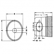 824600 Kołpak ochronny z mankietem, Walterscheid, L-210 mm