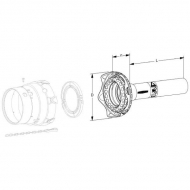 PG201500AWWZFLEX Rura ochronna połówkowa Walterscheid, zewn. FLEXO, L-1500 mm