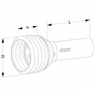 PG301000A Rura ochronna połówkowa PG2 20, Walterscheid, zewn., D-230 mm, L-1000 mm