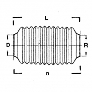 8401101 Kołpak ochronny Walterscheid, R14, D-160 mm, L-315 mm