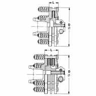 5610009150 Sprzęgło cierne, Walterscheid, K90/4, 1 3/8 Z6, seria W2500