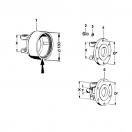 1650450 Tuleja, 30 x 34 x 30 mm