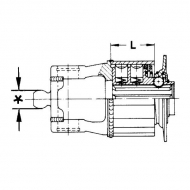 5566303 Sprzęgło Walterscheid, zapadkowe jednokierunkowe K33B, 800 Nm, seria W2280