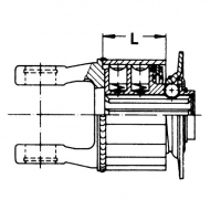 551940330 Sprzęgło, zapadkowe jednokierunkowe, Walterscheid K31B, 1 3/8 Z6, seria W2200