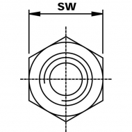 VNB0402 Złącze proste redukcyjne, nypel redukcyjny 1/4x1/8 BSP, 1/8x1/4