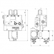 DLM1222001KIT Zestaw zaworów sterujących LS, 12V DC