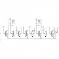 MBVA8001 Rozdzielacz hydrauliczny sekcyjny Mikrus - 8 sekcji