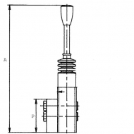 SV11B01G Dźwignia układu wspomagania 1/4" dół