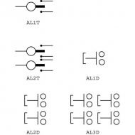 AL2D Dźwignia z 2 wyłącznikami ciśnieniowymi