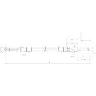 IMCS2500 Linka sterownicza z widełkami Indemar, 2500 mm