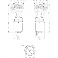 PROF162F1107 Joystick PROF 162F1107 Danfoss