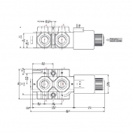 DFE206005 Zawór elektromagnetyczny 6/2 12 V DC