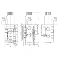 C130SHV62DC12B Elektrozawór SHV, 6/2 12V DC 1/2"