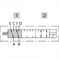 DFE0526002 Zawór elektromagnetyczny 6/2 24 V DC