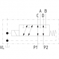 6212AK10141 Zawór sterujący 6/2-1/2-12VDC