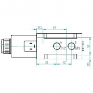 6212AK10141 Zawór sterujący 6/2-1/2-12VDC