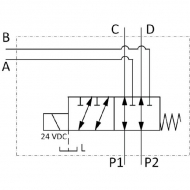 6224AK10114 Zawór sterujący 6/2-1/2 24VDC