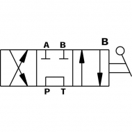 DH254B Rozdzielacz obrotowy 4-drogowy, typ B 1" BSP