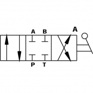 DH204A Rozdzielacz obrotowy 4-drogowy, typ A 3/4 BSP