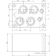 ES7A10P Podstawa stopy 1"