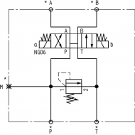 KRKLS031C3024C Podstawa stopy łącz.z zaworem 24 V DC