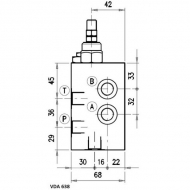 VDA638 Zawór ładowania akumulatora ciśnienia VDA-FL-6-38