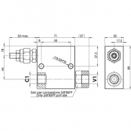 FPSQD05012 Ciśnieniowy zawór sekwencyjny 3/8" FluidPress